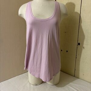 Lululemon Love Tank Top  Lavender Pink Racerback Pima Cotton Relaxed Fit Sz 4-6
